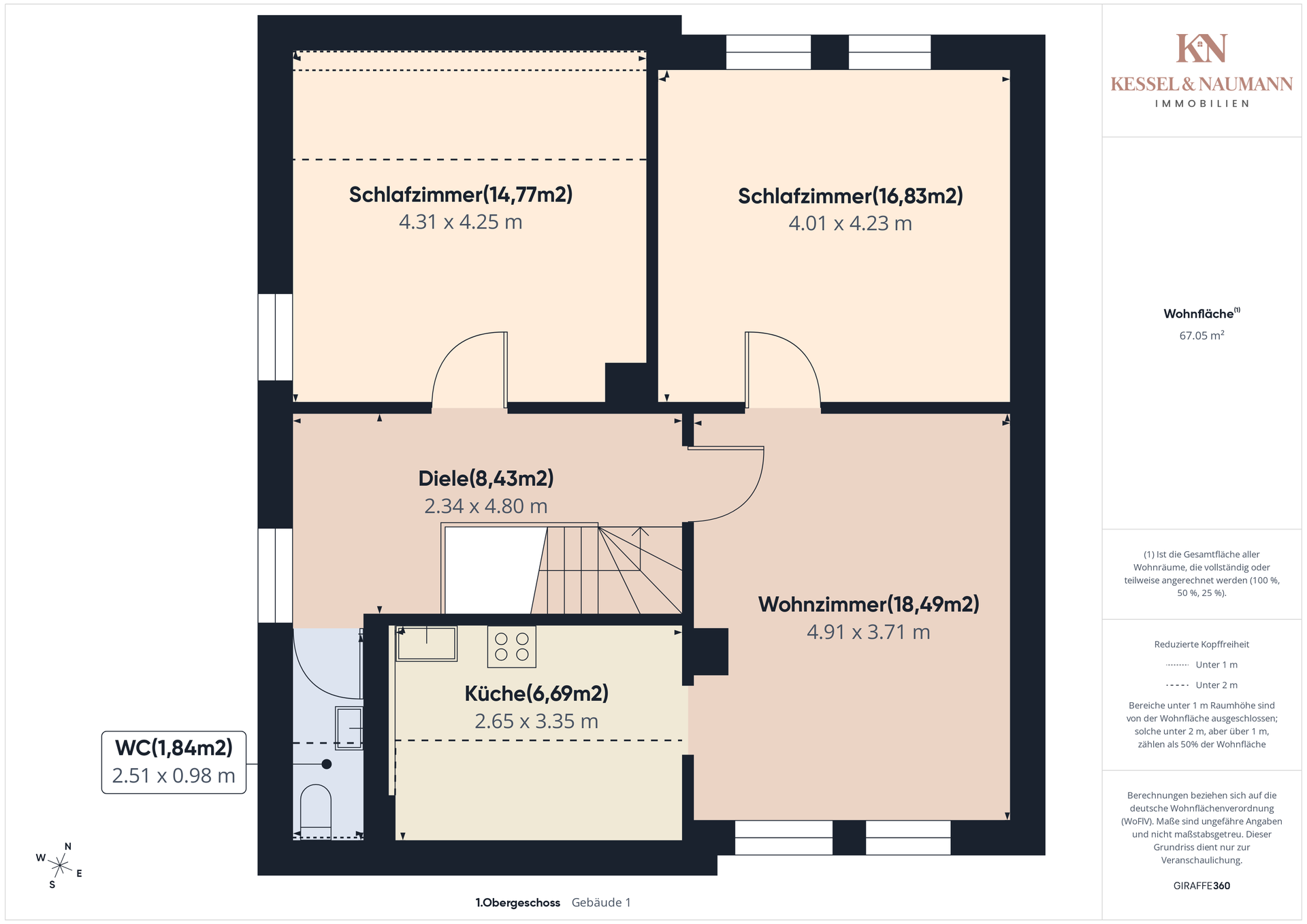 Grundriss 1.Obergeschoss